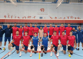 Azuqueca acoge el amistoso entre las selecciones de España y Croacia de voleibol