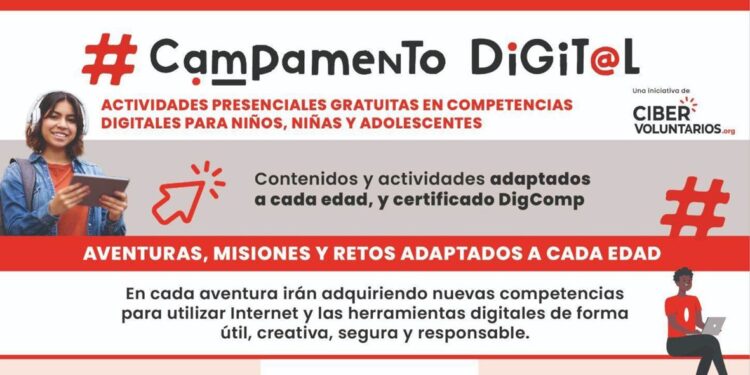 Abierta la inscripción en el Campamento Digital para niños y niñas de 9 a 13 años