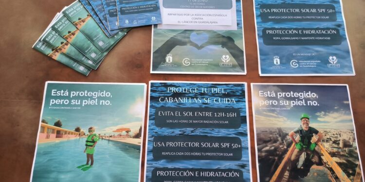 Cabanillas conciencia sobre la protección de la piel en verano
