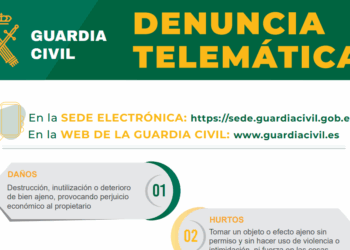 Nuevo servicio denuncia telemática de la Guardia Civil