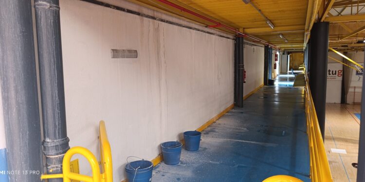 El Polideportivo San José deberá someterse a reformas tras las lluvias del 4 de julio